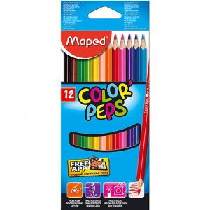 Colour Pencil - Maped Colour Peps 12 Colour