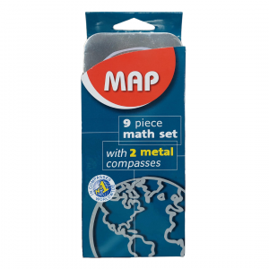 Mathematical Instrument Set Compass Box - Map