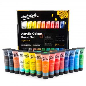 Acrylic Colour Paint Set 18 Colour 36 ml - Mont Marte