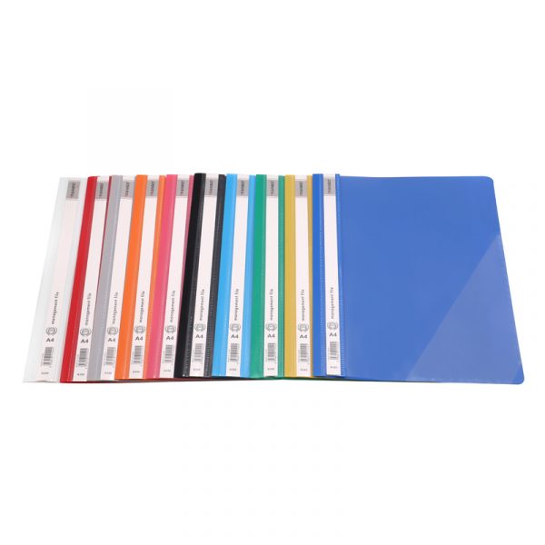 Management Business File Clear Top – (A4/FC) – Stationery HQ