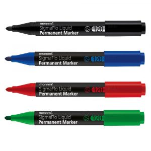 Permanent SigmaFlo Liquid Marker - Monami (Black/Blue/Red)