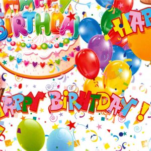 Wrapping Paper Gloss G411 - Happy Birthday