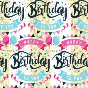 Wrapping Paper Gloss G539 - Happy Birthday