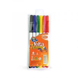 Platignum Felt Pen 6 Colour - Atlas Felta